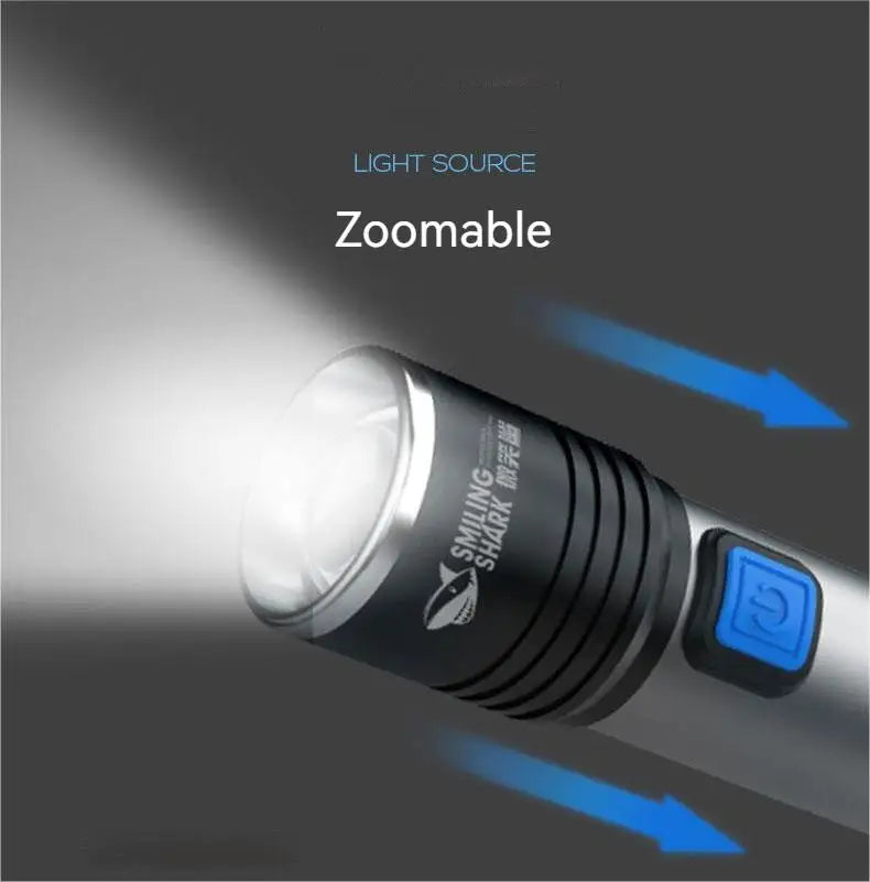 Shark Mini Flashlight Portable Flash Light