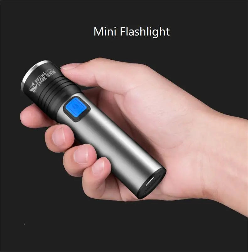 Shark Mini Flashlight Portable Flash Light